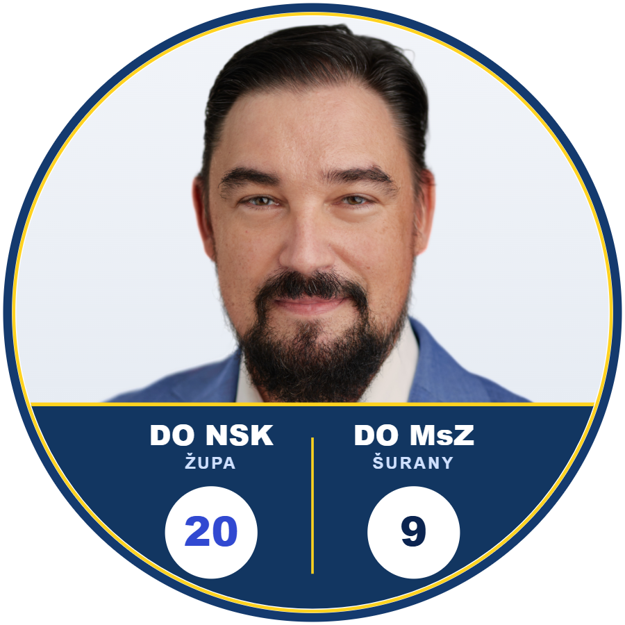 MUDr. František Hlavačka – kandidát do NSK č. 20 a do MsZ Šurany č. 9